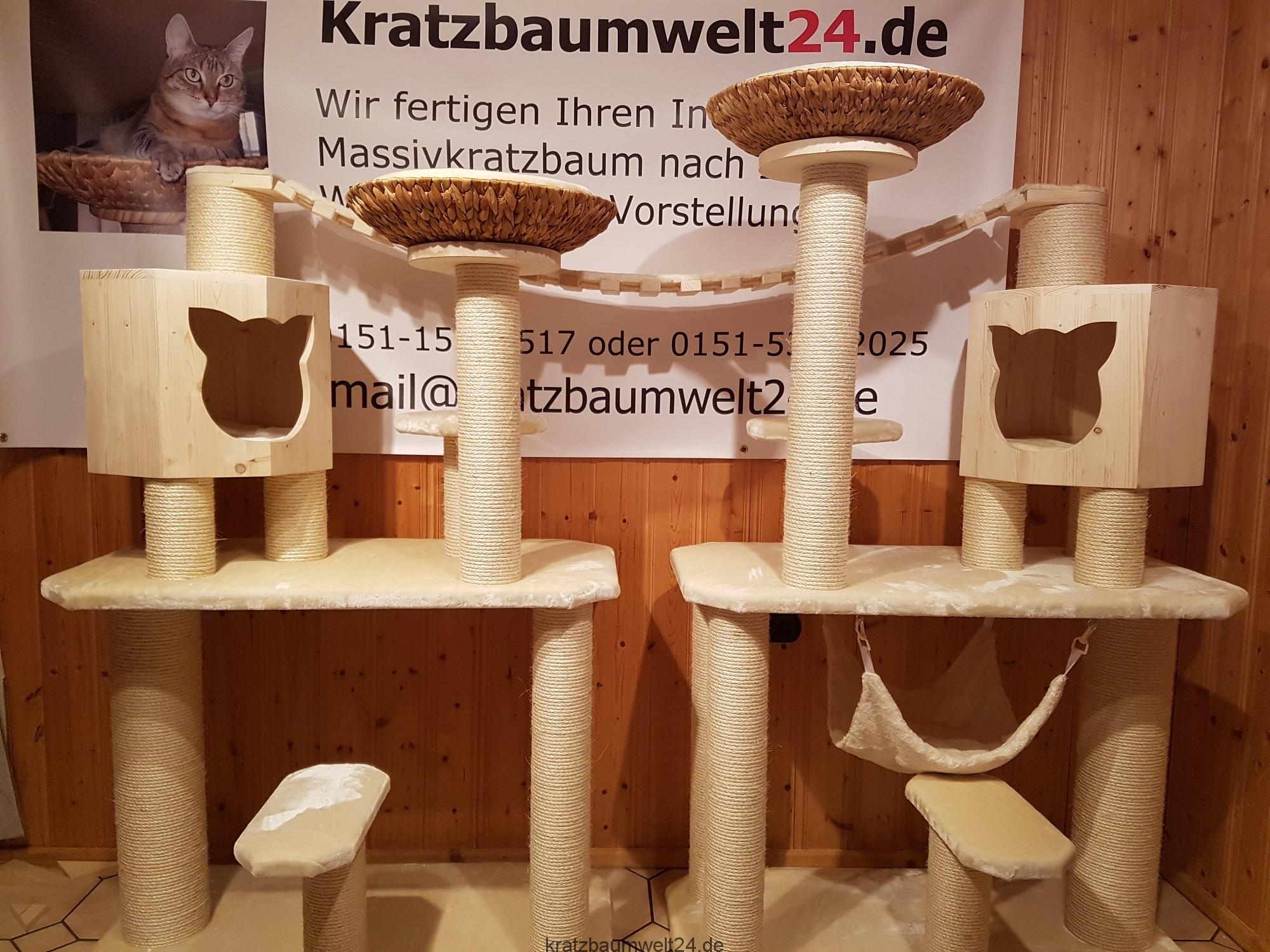 XXL Kratzbaum gigant Kratzbaumwelt24 Hngebrcke fr Katzen Kratzbaum mit  viel Liegeflchen | kratzbaumwelt24.de