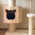 Holzhöhle für Katzen