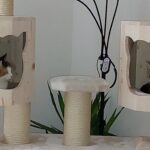 Holzhöhle für Katzen